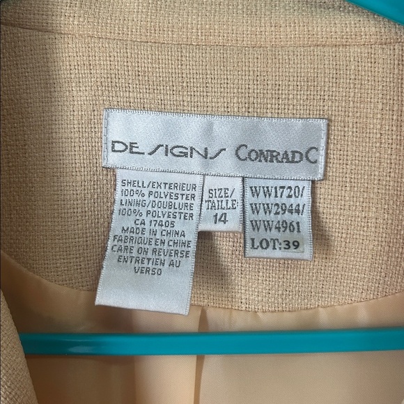 Vintage butter yellow blazer suit jacket y2k size S-M - Picture 2 of 5